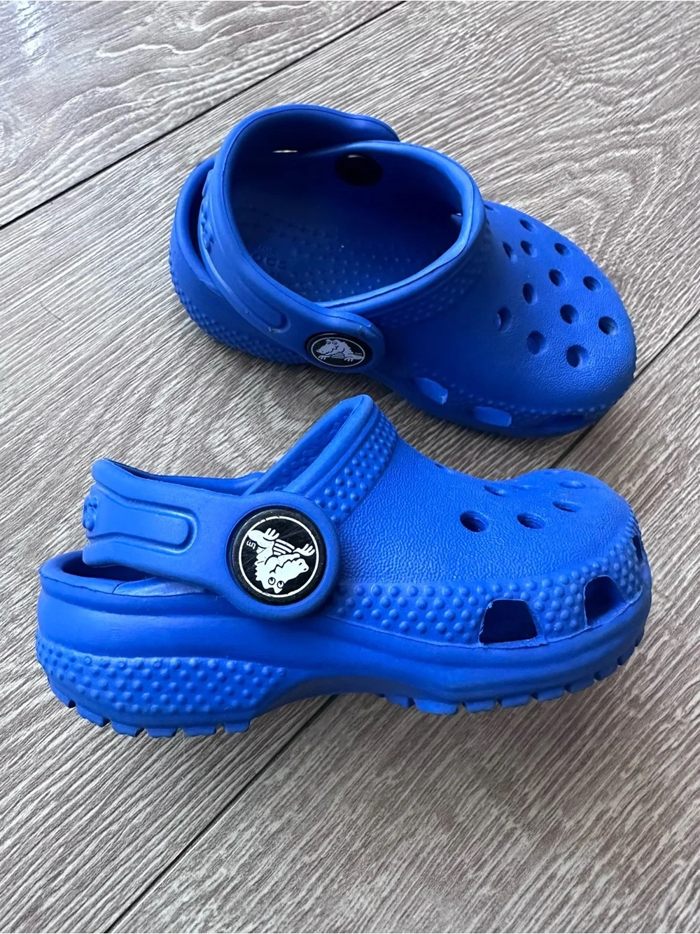 CROCS Royal Blue Clogs with Heel Strap